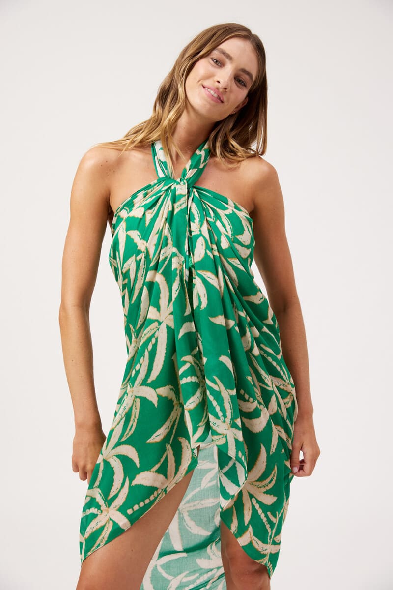 HAVEN Congo Sarong Palm OSFA