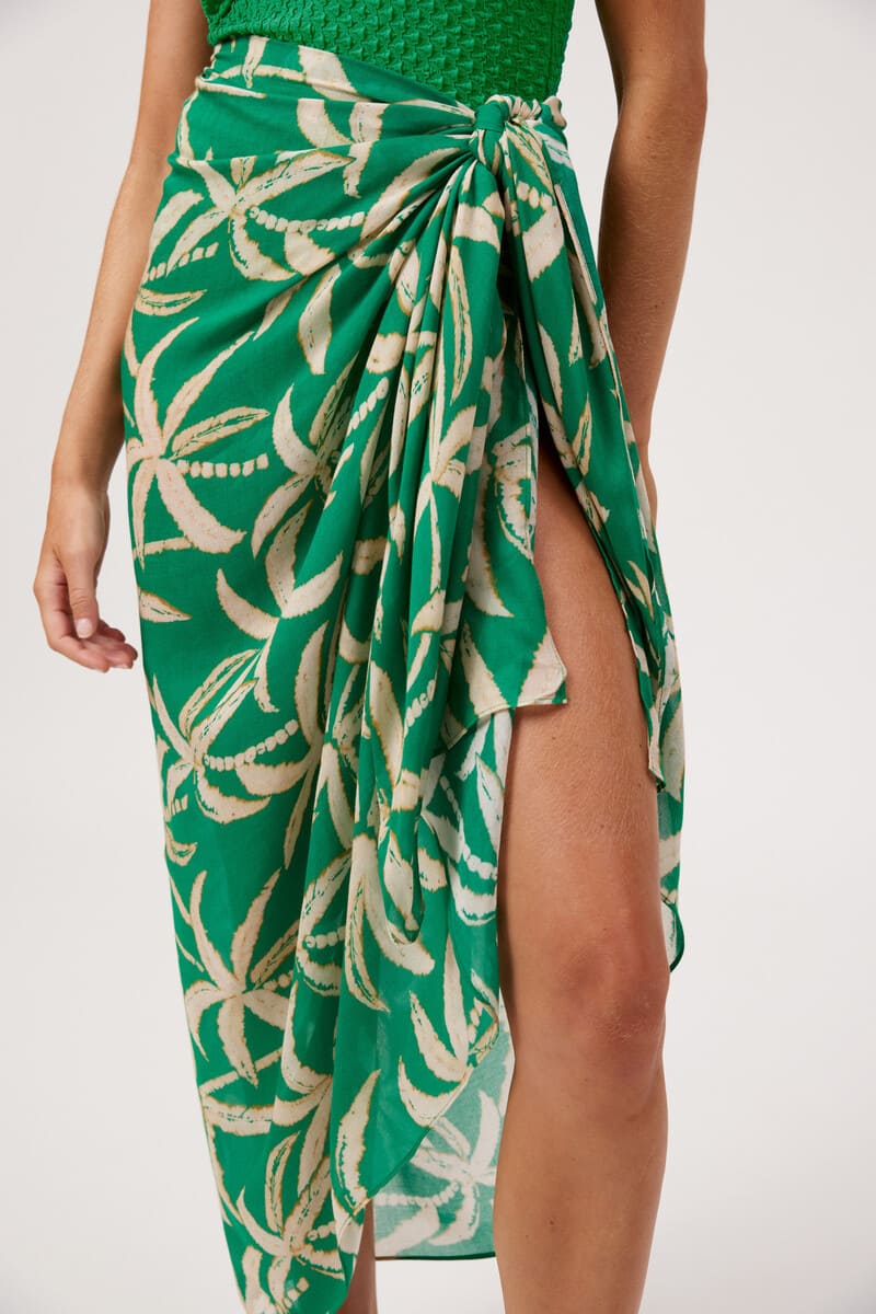 HAVEN Congo Sarong Palm OSFA