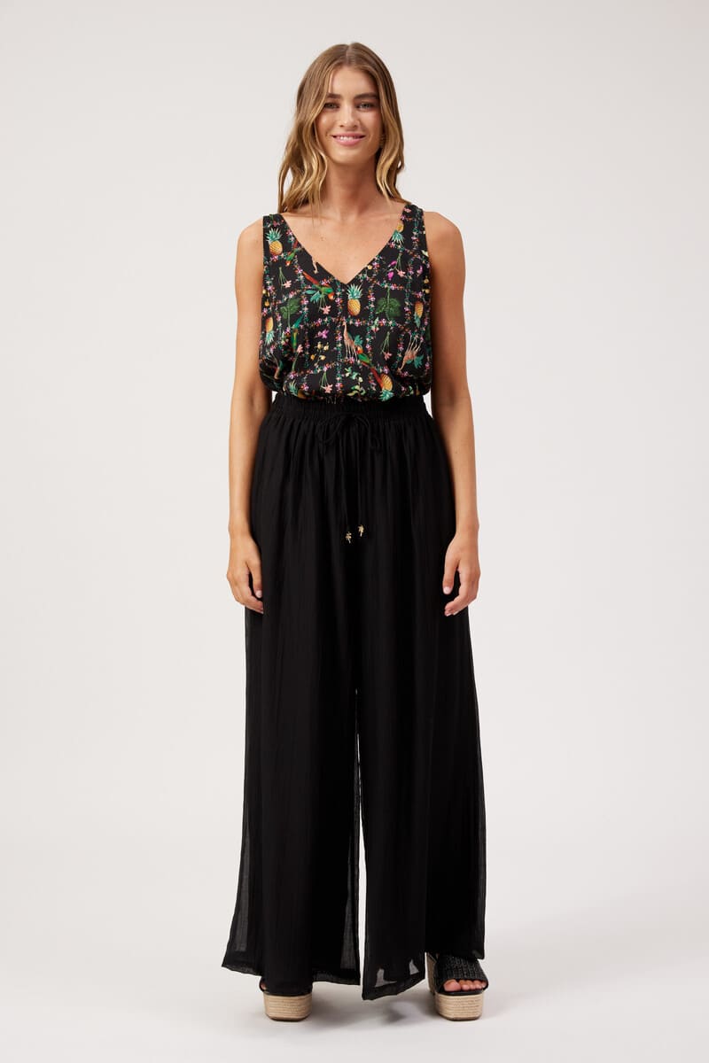 HAVEN Kenya Palazzo Pants Black