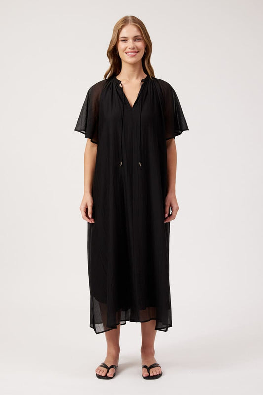 HAVEN Kenya Midi Dress Black