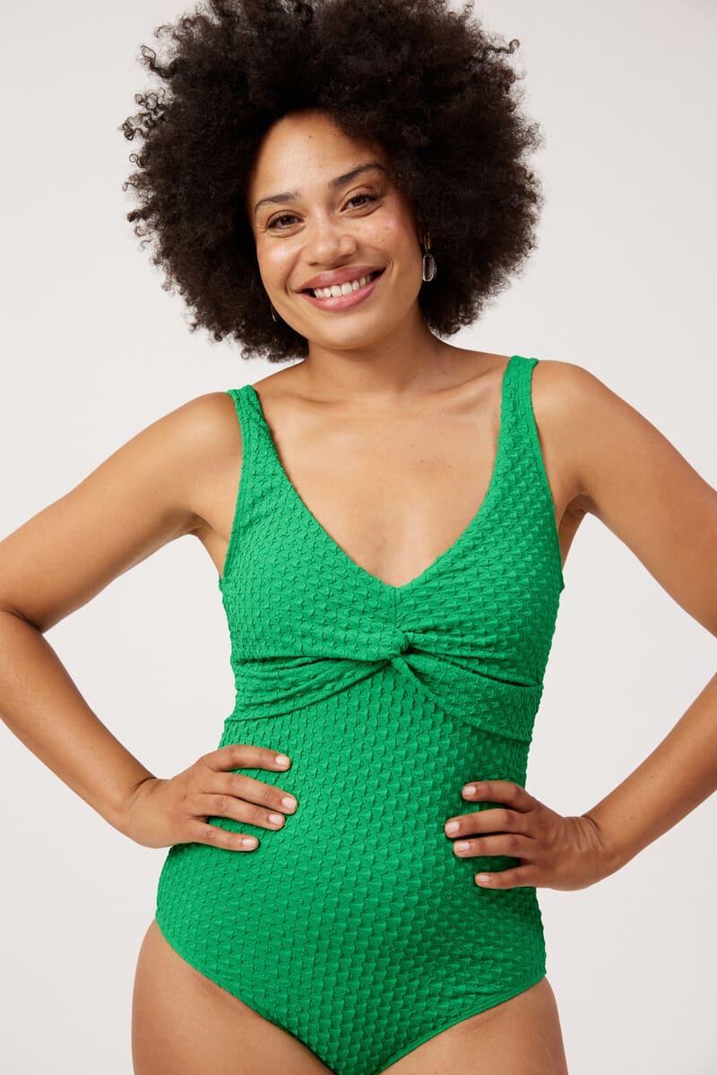 HAVEN Mykonos Twist Swimsuit Green