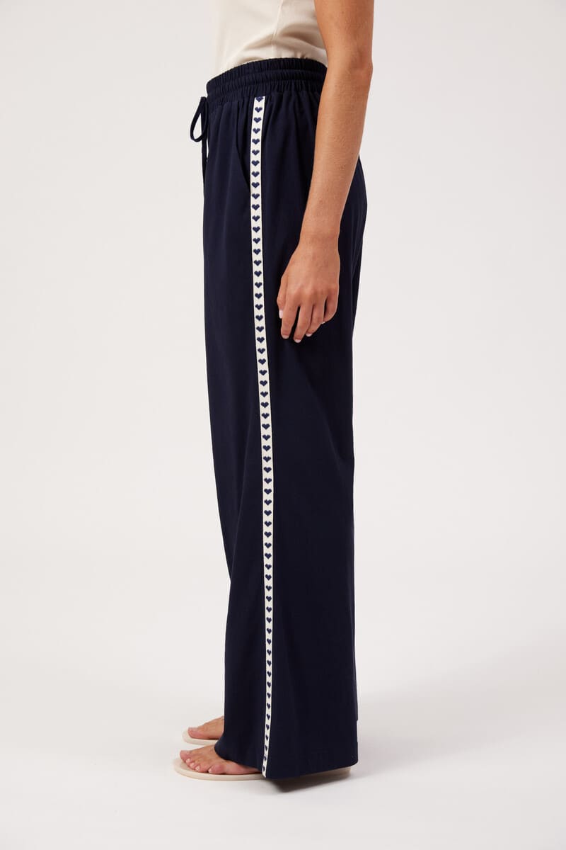 HAVEN Elba Heart Pants Navy