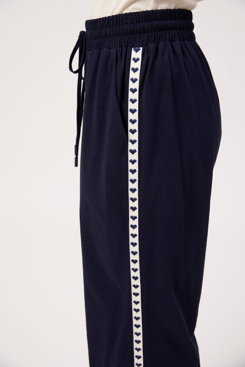 HAVEN Elba Heart Pants Navy