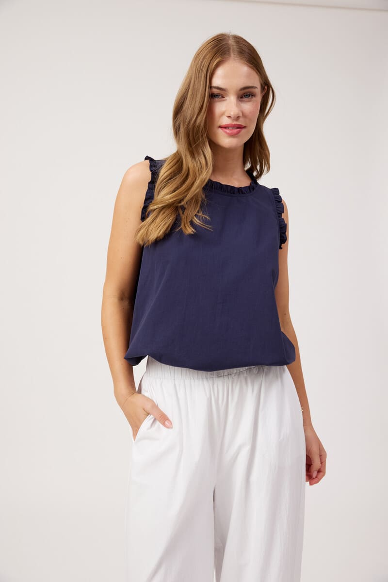 HAVEN Crete Tank Top Navy