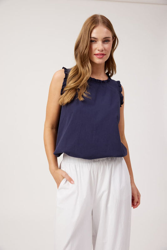 HAVEN Crete Tank Top Navy