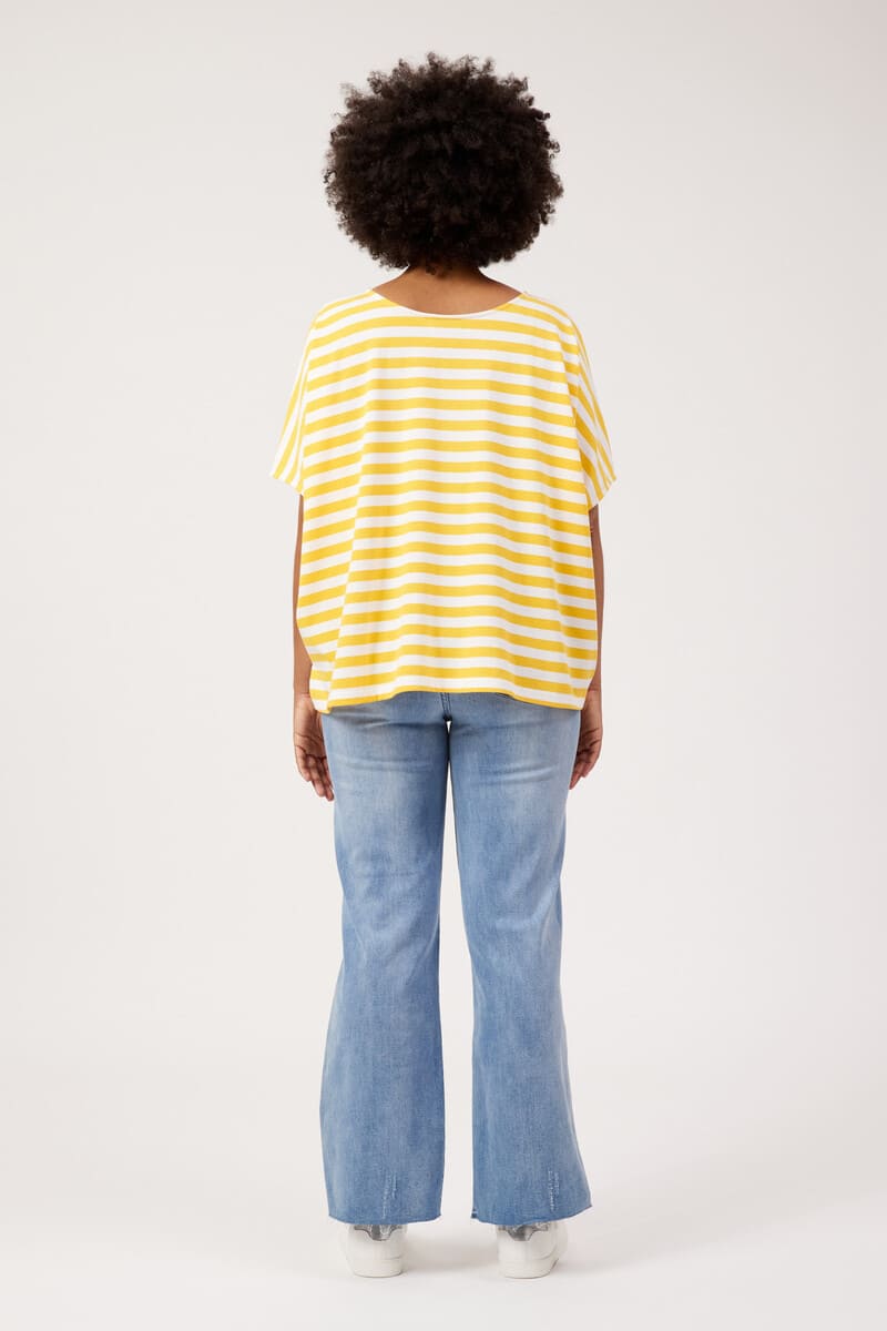 HAVEN Kos Stripe Tee Yellow OSFA