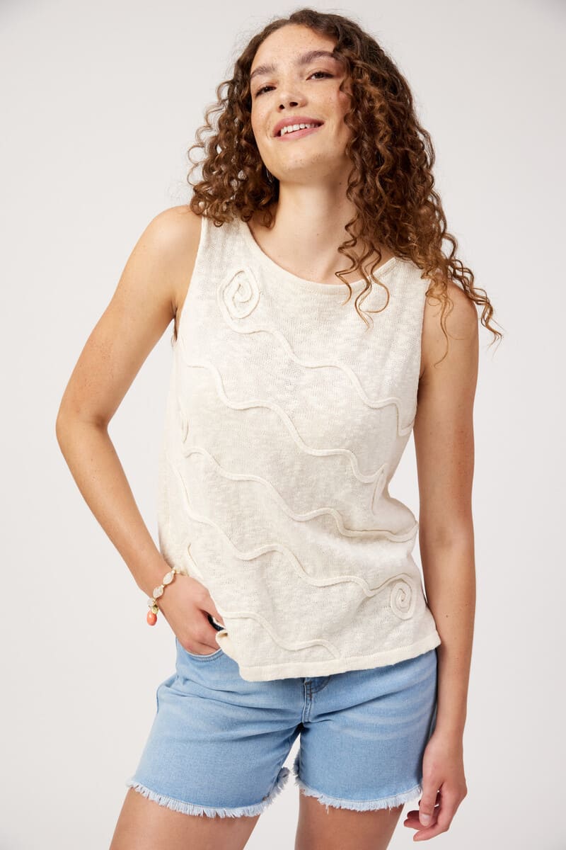 HAVEN Olympus Applique Tank Sand