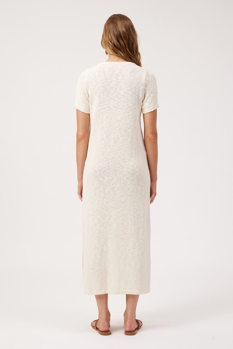 HAVEN Olympus Appliq Dress Sand