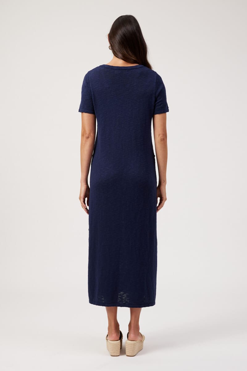 HAVEN Olympus Appliq Dress Navy