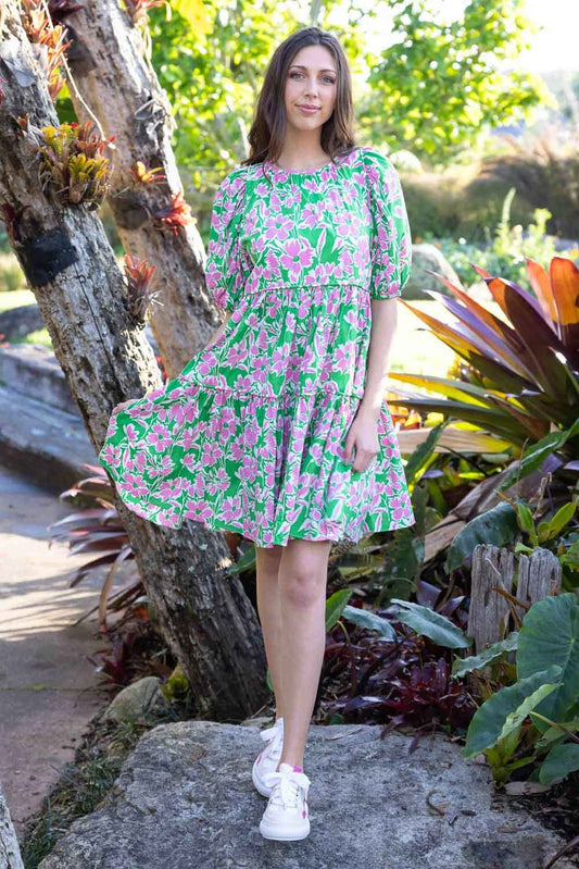 CHARLO Jordyn Dress PinkGreen