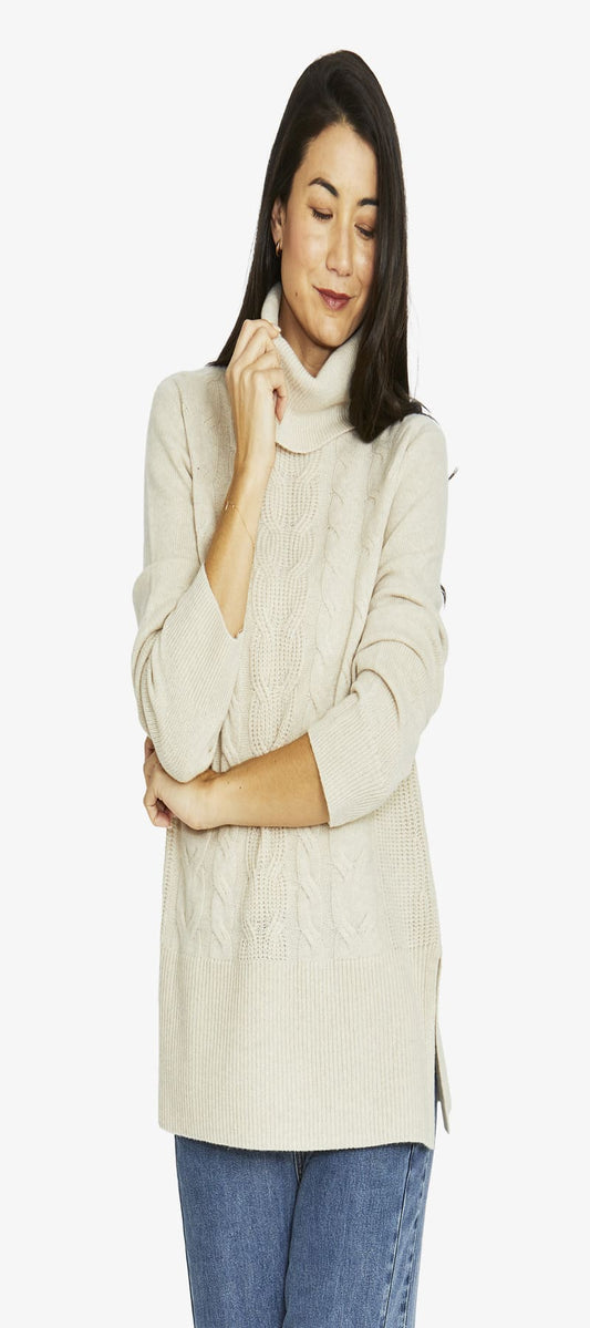 JUMP Cable Front Pullover Nat