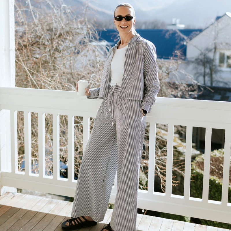 MOKE Juno Relaxed Pants Stripe