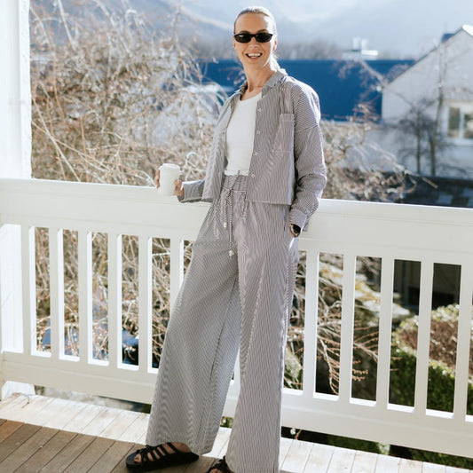 MOKE Juno Relaxed Pants Stripe