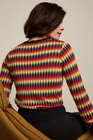 KING LOUIE Celina RNeck Cardy Black