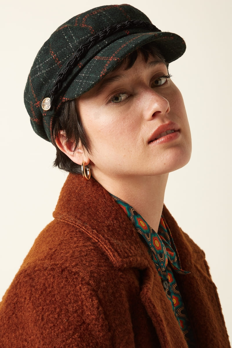 KING LOUIE Sailor Tweedy Cap SycamGreen