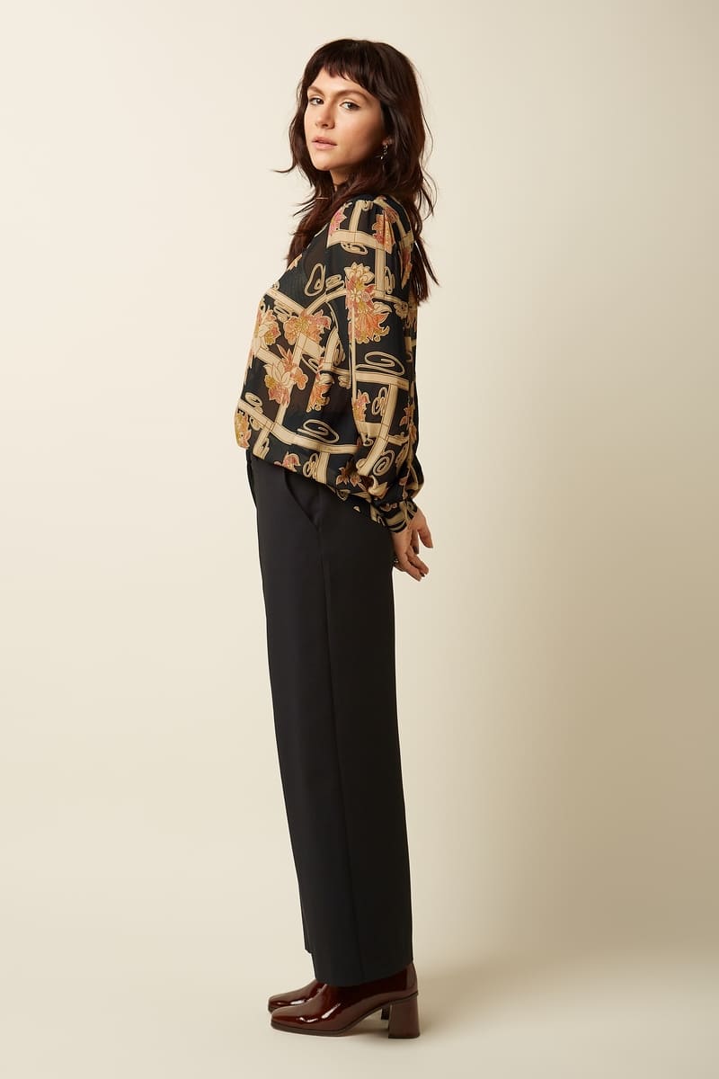 KING LOUIE Maisie Alba Blouse BlackFl