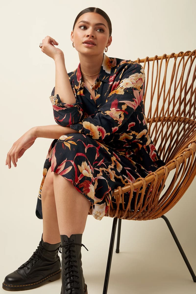 KING LOUIE Olive Neve Dress Black