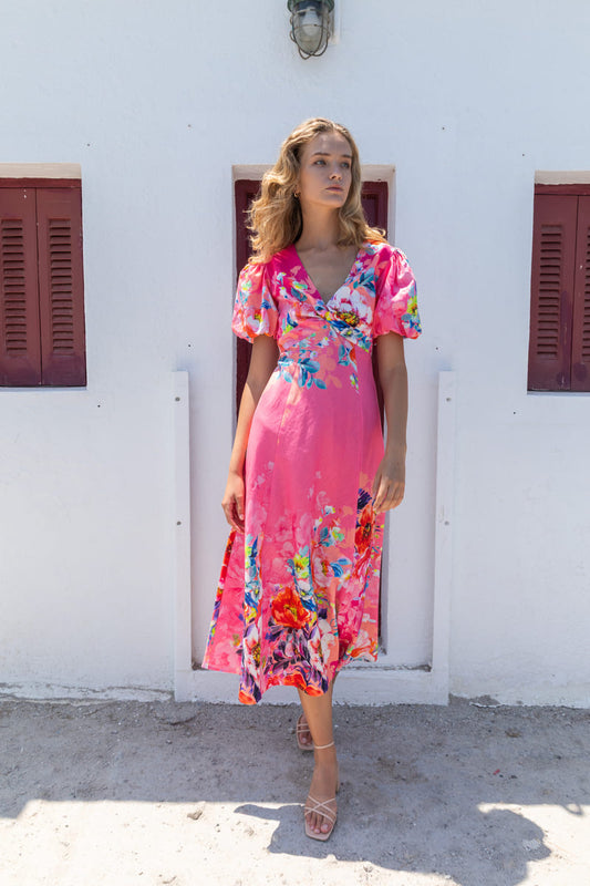 KACHEL Arianna Dress Vivid Petals