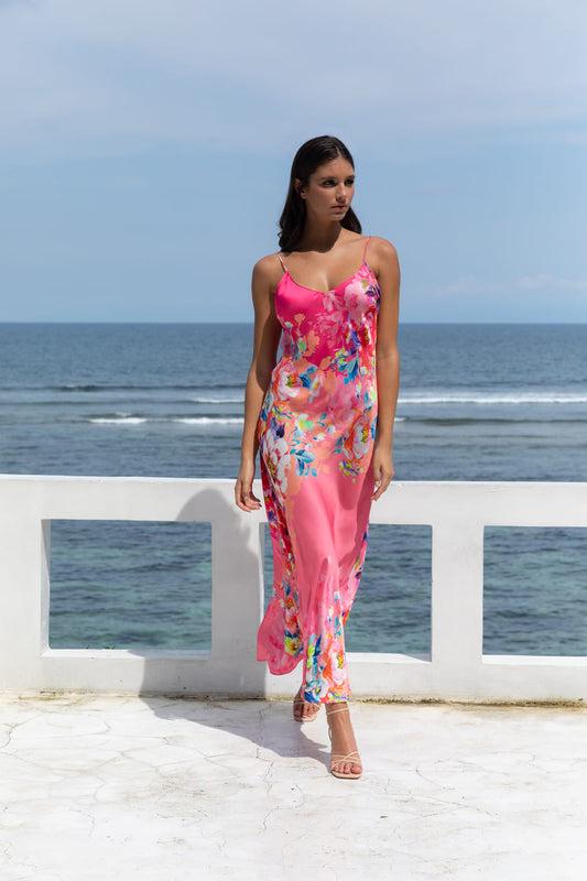 KACHEL Lia Slip Dress Vivid Petals