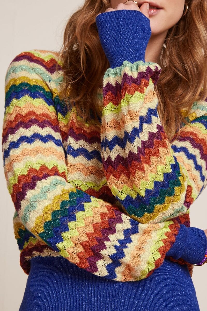 KING LOUIE Bell Rise Top ChevMulti