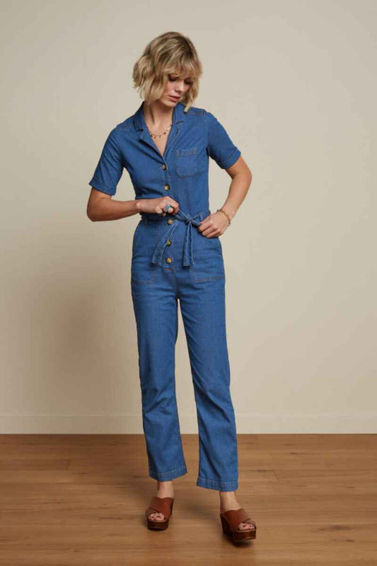 KING LOUIE Gracie Jumpsuit Chambray