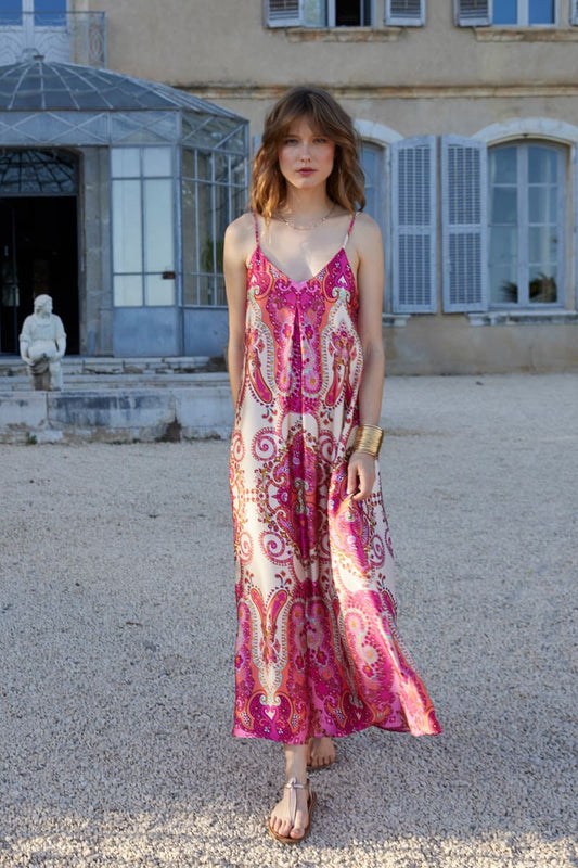 MOLLY BRACKEN Woven Dress PinkDaphne