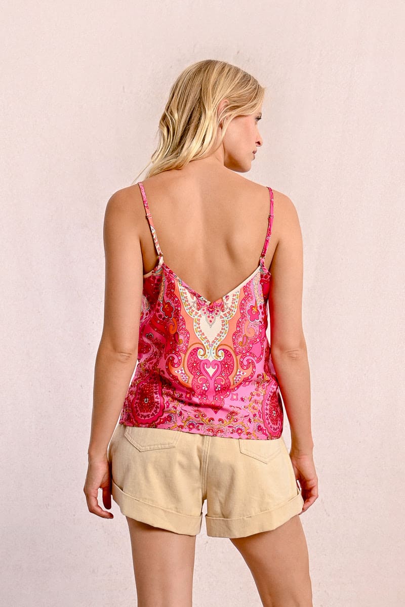 MOLLY BRACKEN Woven Cami PinkDaphne