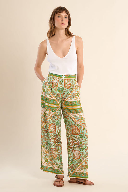 MOLLY BRACKEN Woven Pants GreenInes