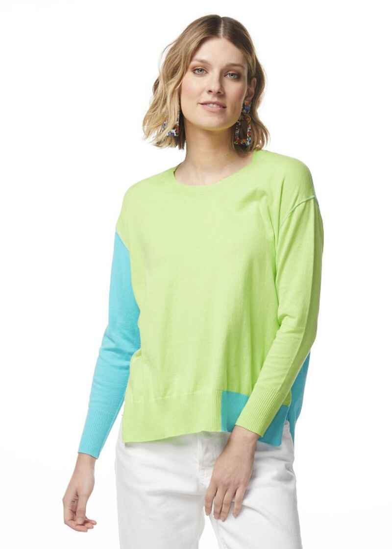 LD+CO Col Block Jumper Lime