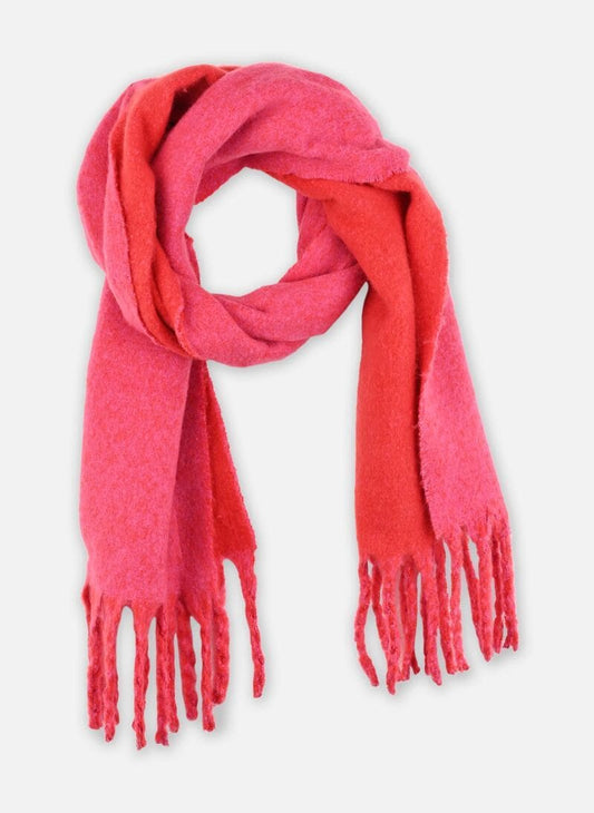 LILI SIDONIO Bailey Knitted Scarf Fuchsia