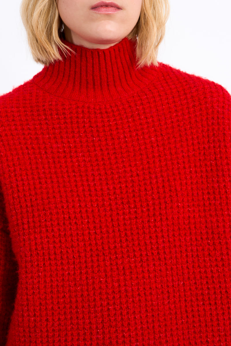 LILI SIDONIO Trina MockN Jumper Red