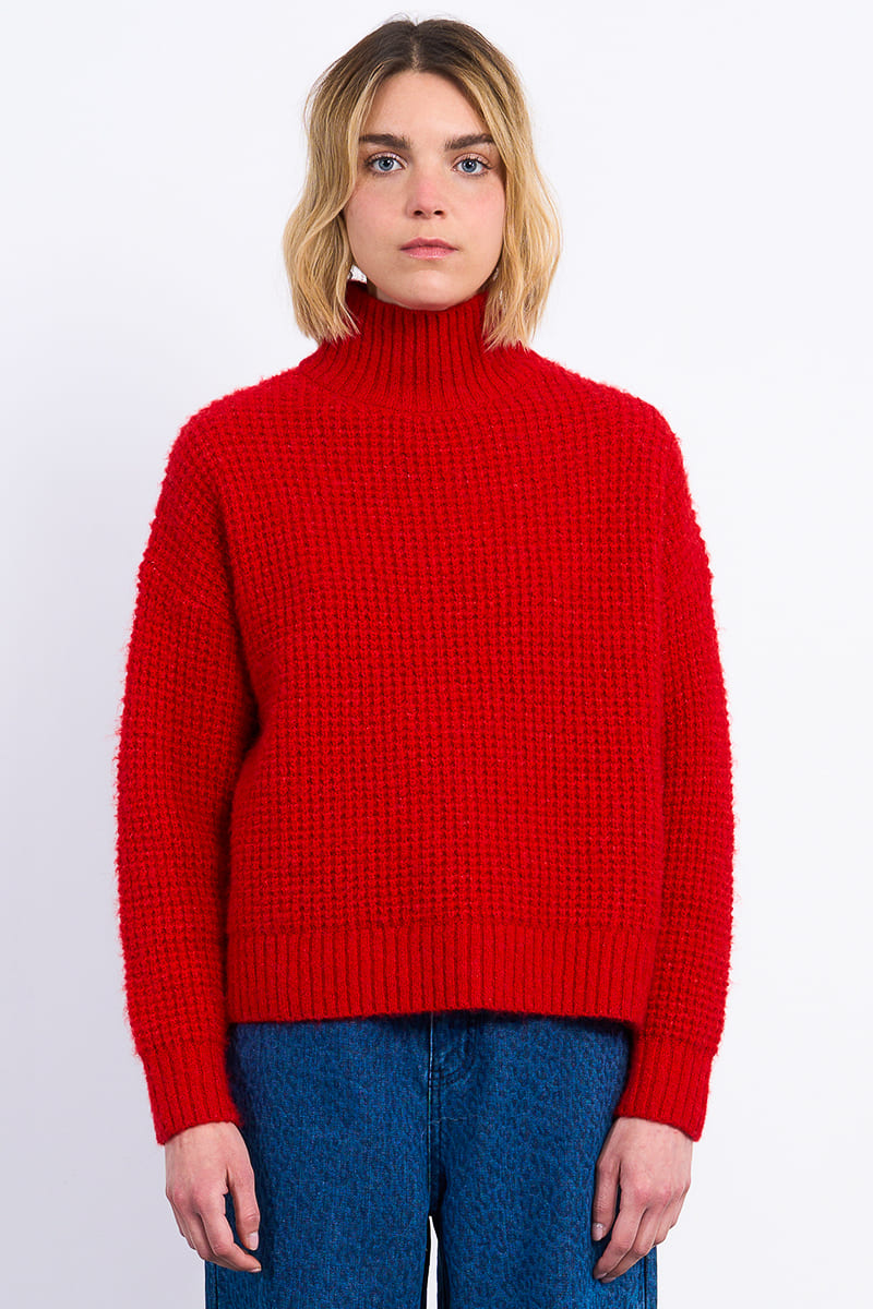 LILI SIDONIO Trina MockN Jumper Red