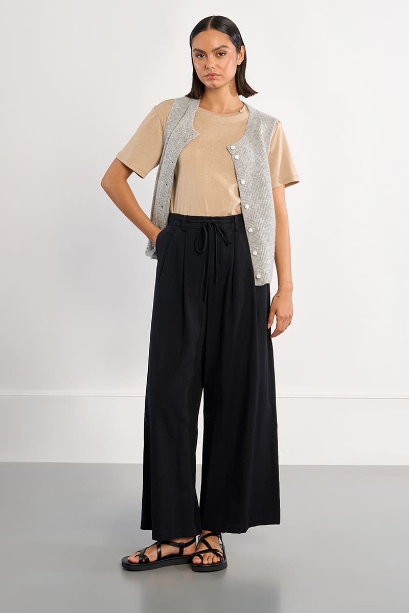 LILI SIDONIO Drawstring Pants Black