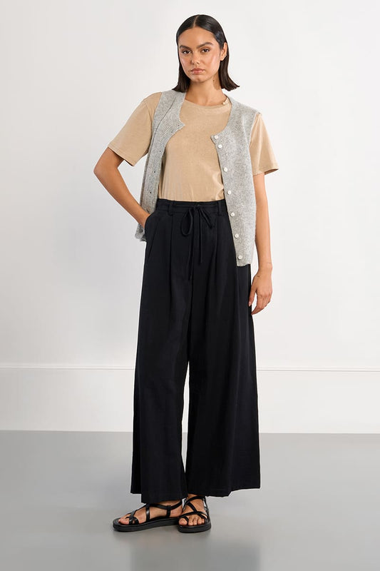 LILI SIDONIO Drawstring Pants Black