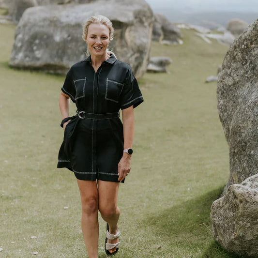 MOKE Cora Shirt Dress Black