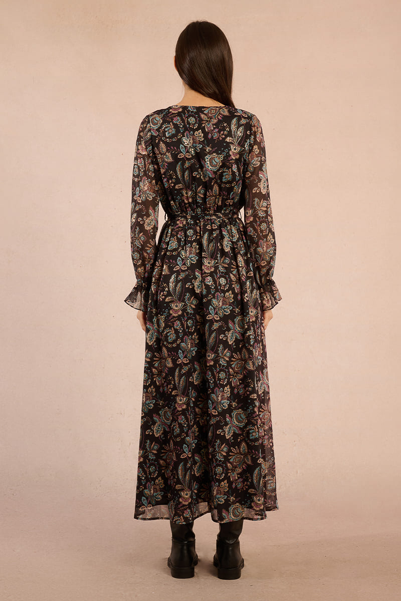 MOLLY BRACKEN Woven Dress Black Amalia