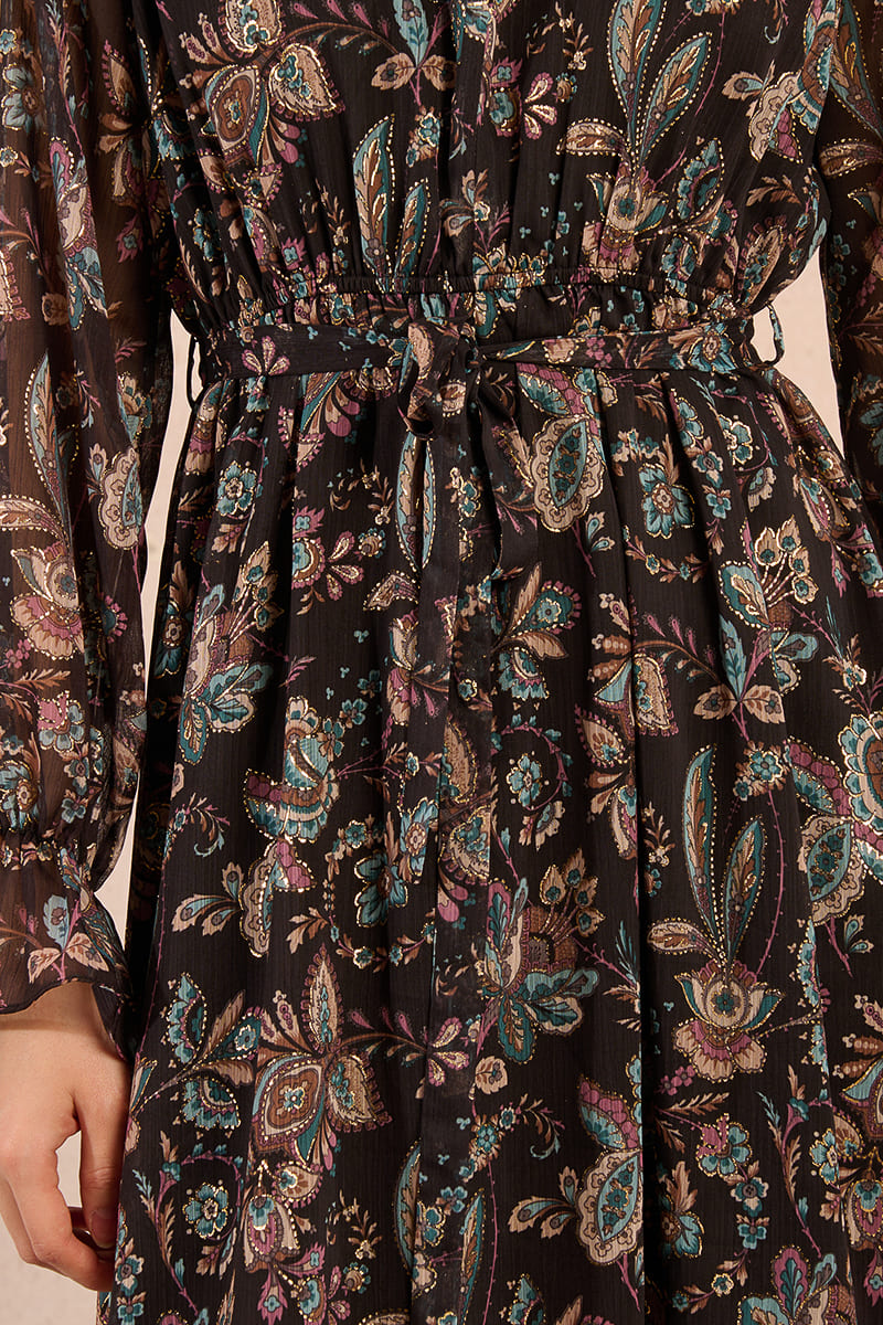 MOLLY BRACKEN Woven Dress Black Amalia