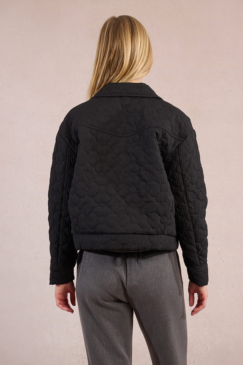 MOLLY BRACKEN Woven Jacket Black