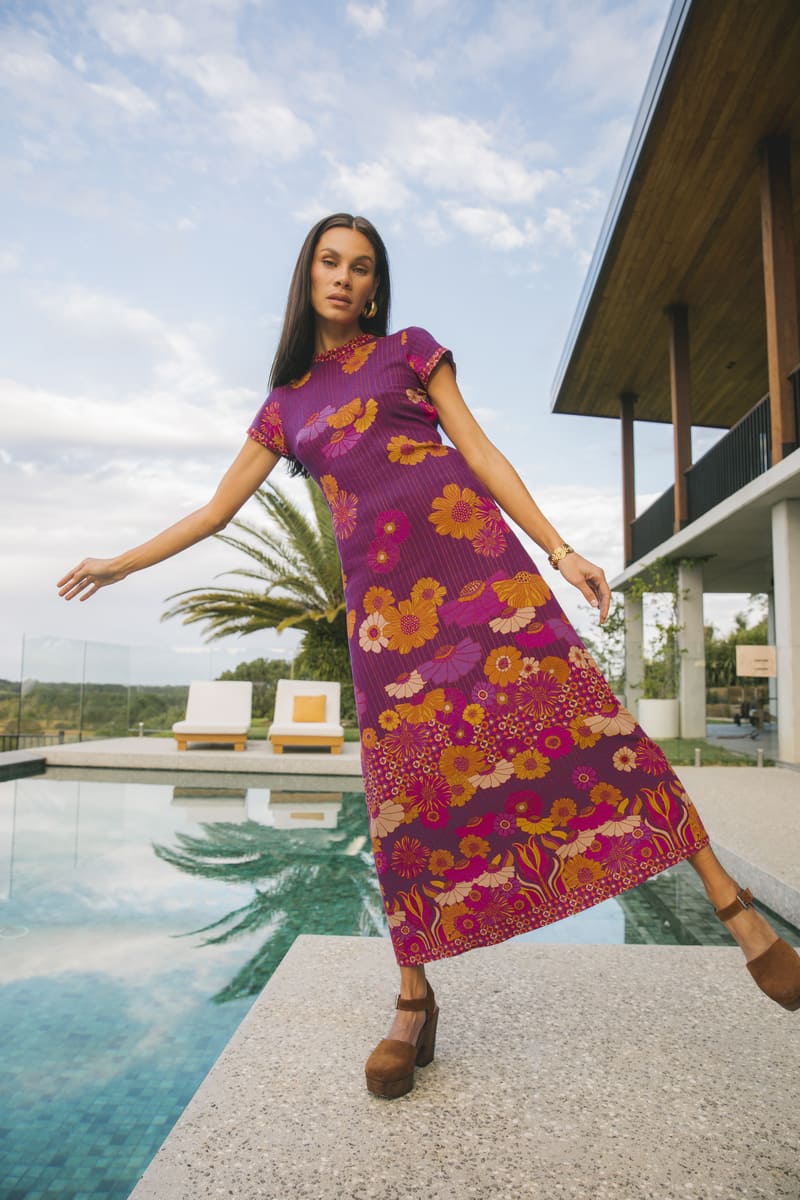 NLB Yoko Midi Dress Royale