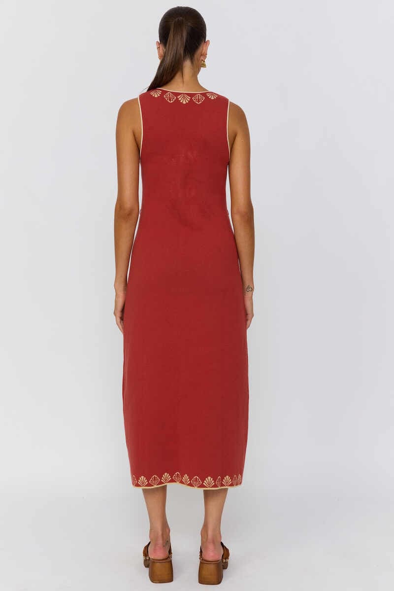 NLB Soleil Dress Rust
