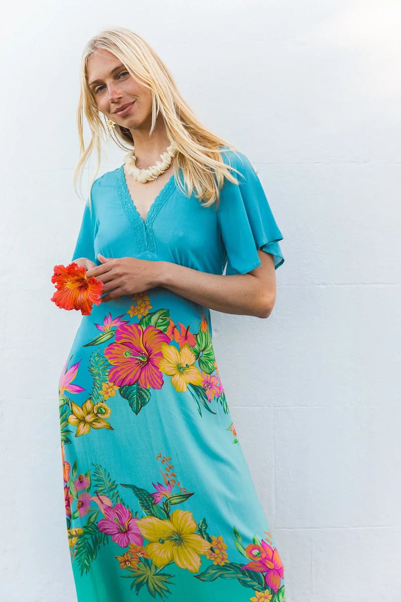 NLB Sloane Midi Dress Malibu