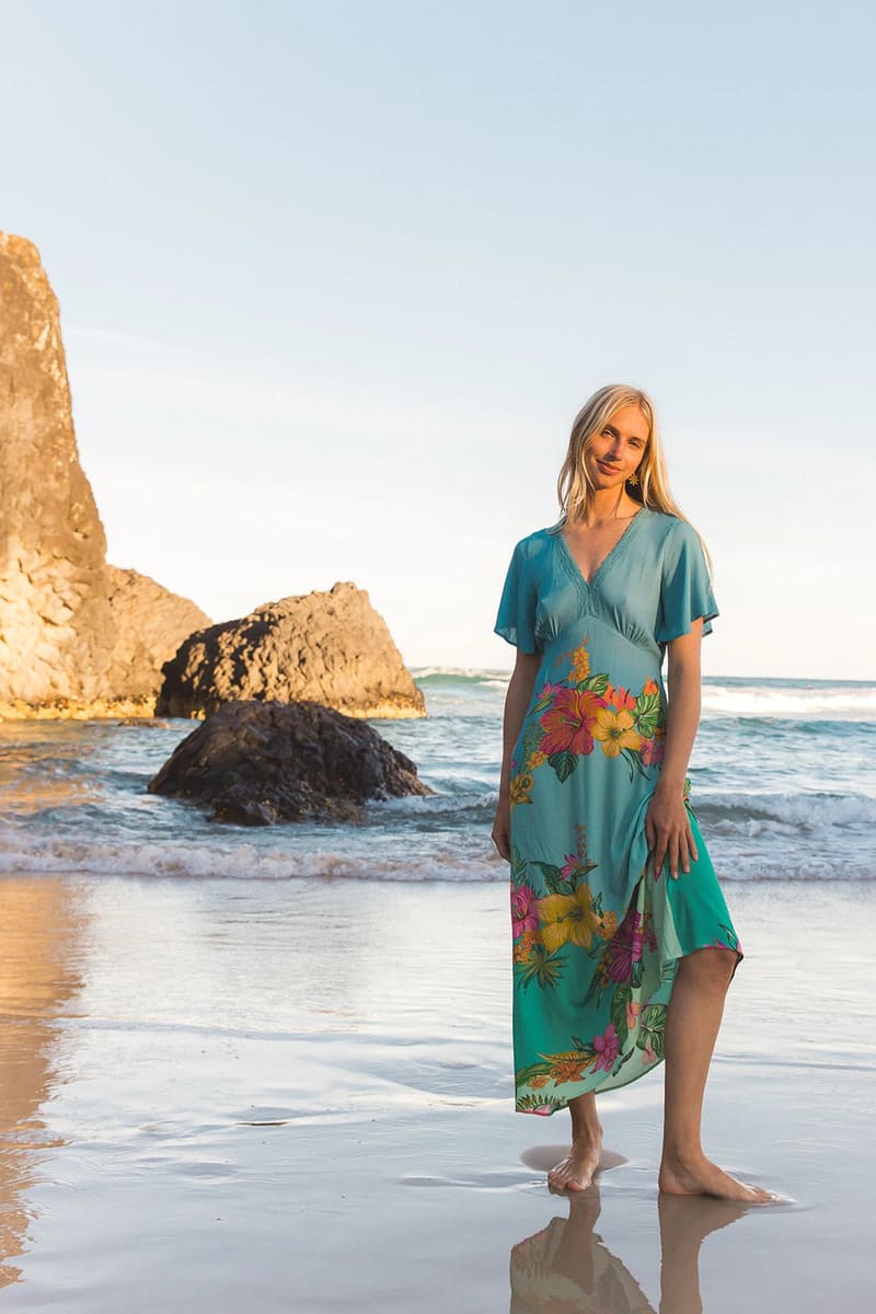 NLB Sloane Midi Dress Malibu