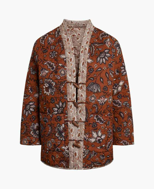 NOA NOA Revers Quilt Jacket Brown