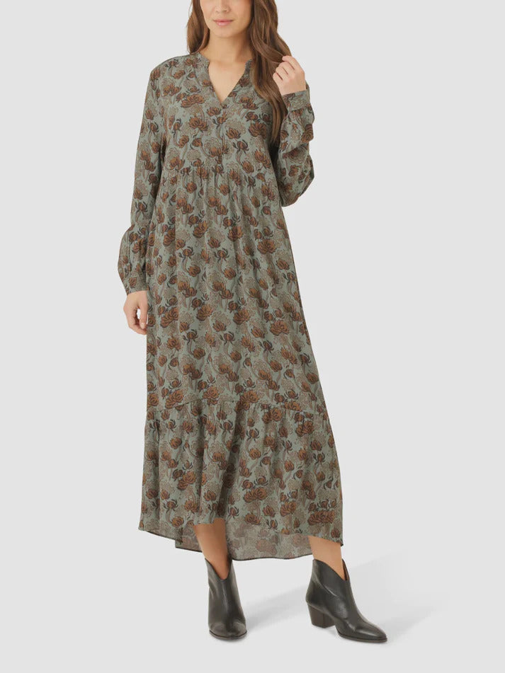 NOA NOA Vigga Floral Dress Green