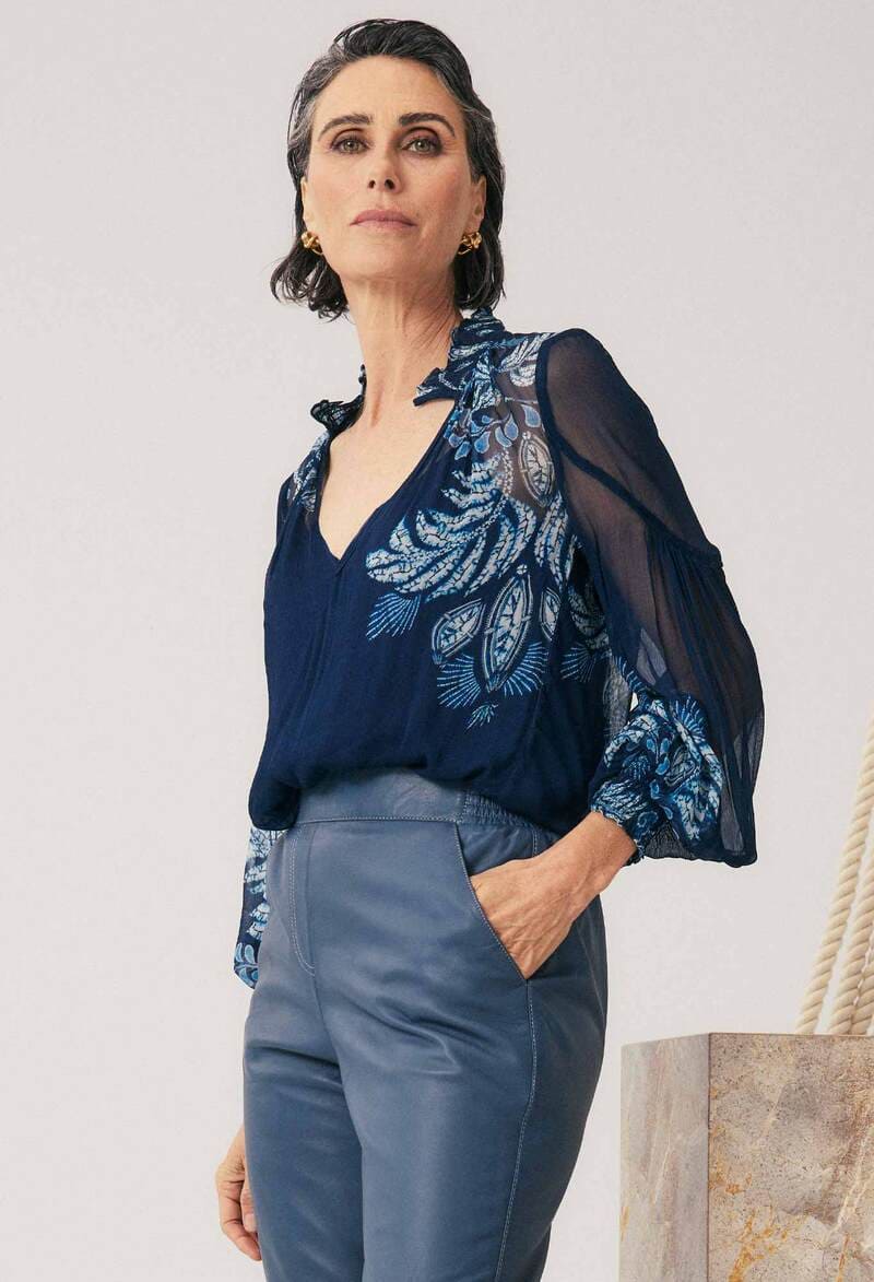 ONCE WAS Colette Blouse MoonlitB