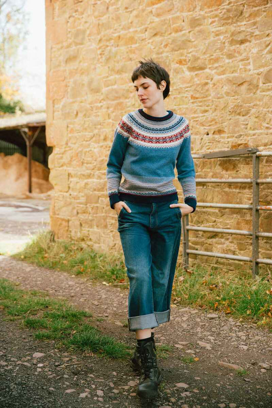 ERIBE Alpine Sweater Blue Morning (long)