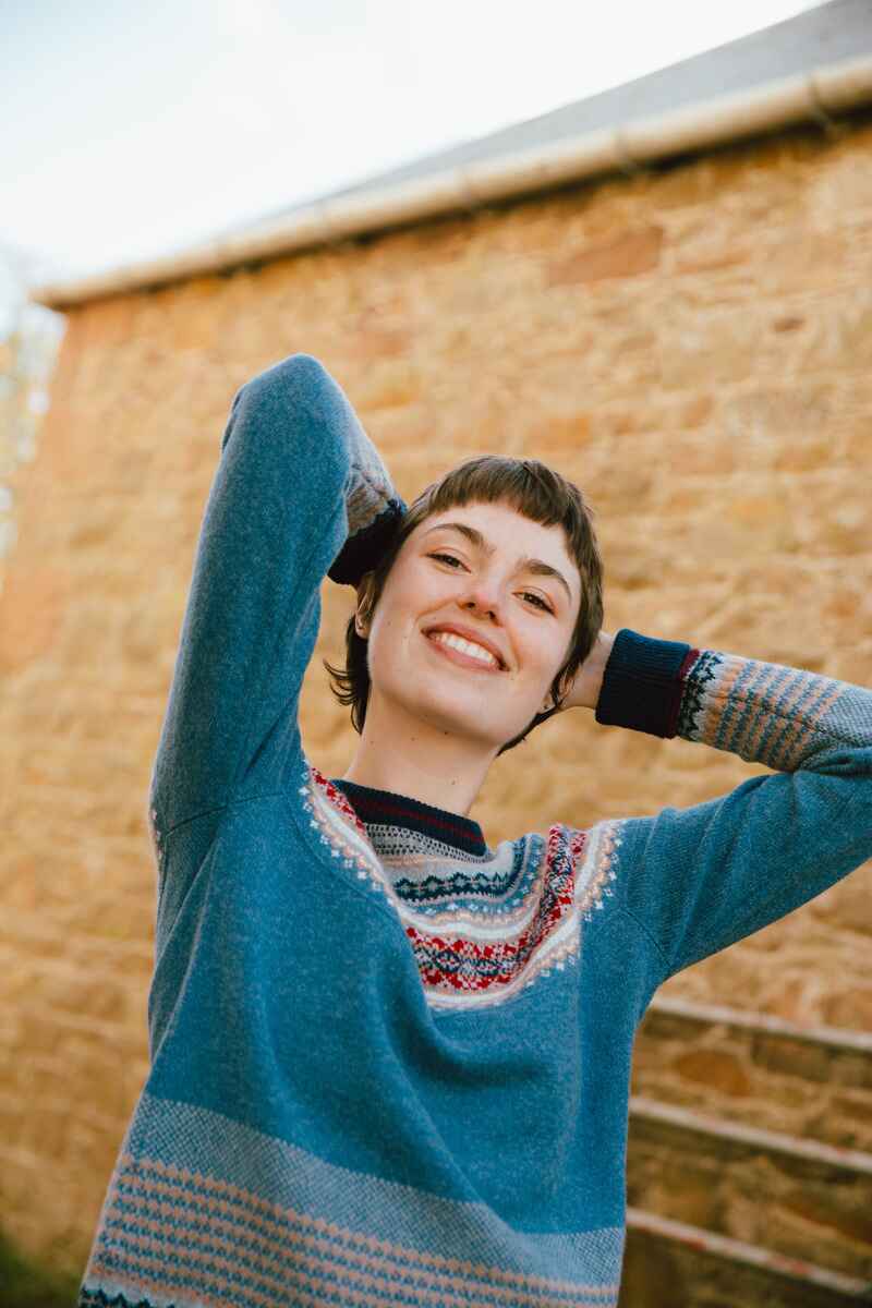 ERIBE Alpine Sweater Blue Morning (long)
