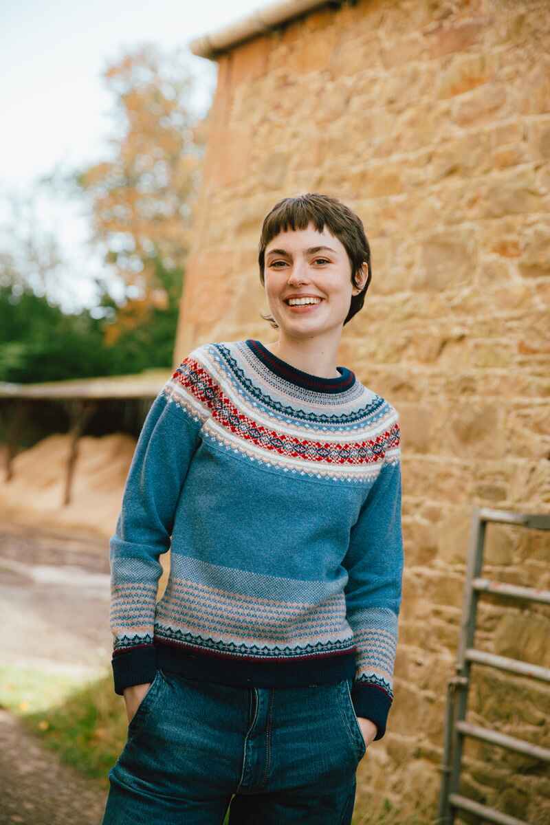 ERIBE Alpine Sweater Blue Morning (long)