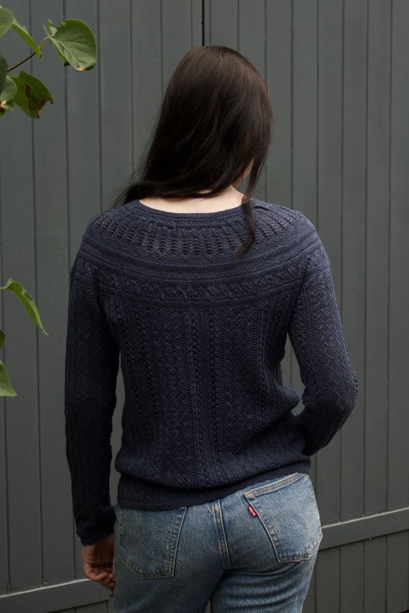 ERIBE Vaila Lace Sweater DenBlue