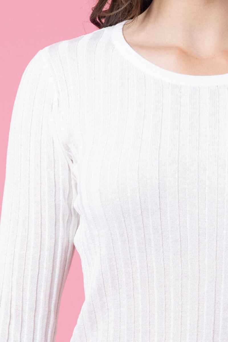CHARLO Pippa Knit Top White